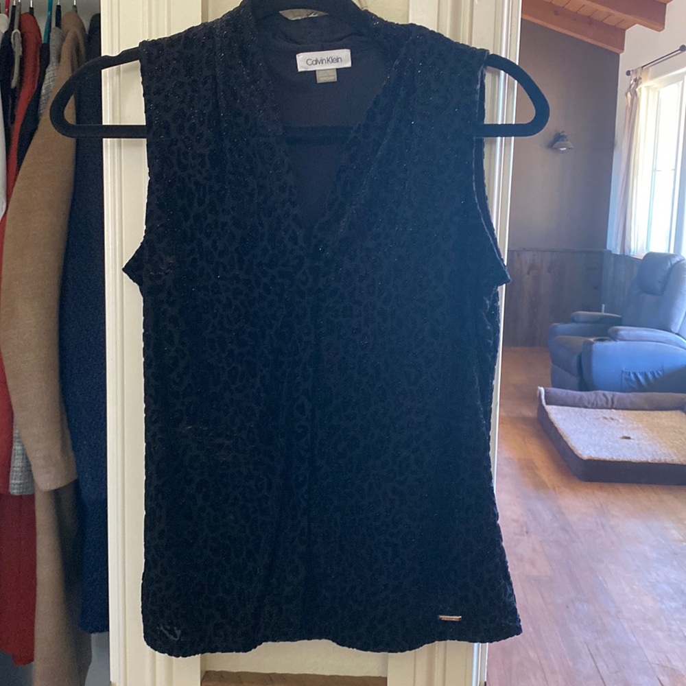 Calvin klein leopard blouse
